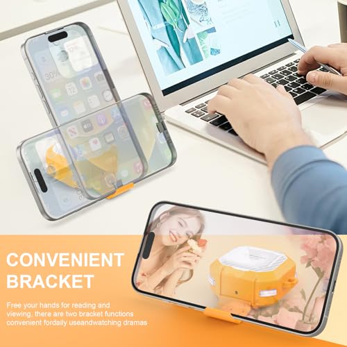 Secure Lock Clear Case Design for Galaxy Buds FE (2023)/ Galaxy Buds2 Pro Case (2022)/Galaxy Buds Pro (2021)/Galaxy Buds 2 (2021)/Galaxy Buds Live (2020) Carbon Fiber Yellow