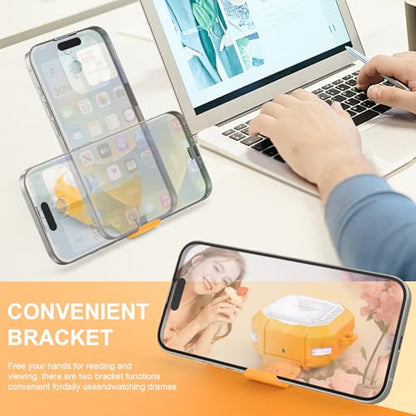 Secure Lock Clear Case Design for Galaxy Buds FE (2023)/ Galaxy Buds2 Pro Case (2022)/Galaxy Buds Pro (2021)/Galaxy Buds 2 (2021)/Galaxy Buds Live (2020) Carbon Fiber Yellow