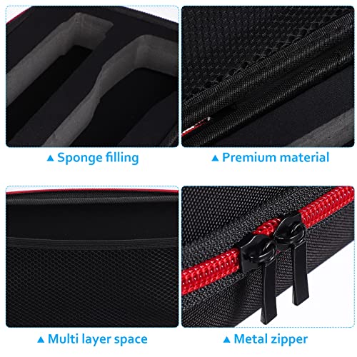 BESPORTBLE Box Microphone Storage Case with Padded Sponge Protection Slip Rings and Bottom Holders for Safely Storing Microphones Covers and Accessories
