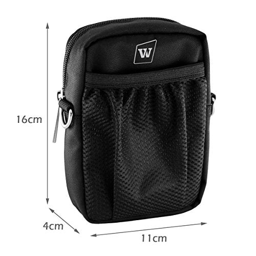 WinBridge Voice Amplifier Carrying Case, Protective Travel Storage Bag | with Mesh Pocket, Zipper & Carabiner, Compatible with WinBridge WB001, WB002, WB005, WB006, WB007, WB008, WB009 Voice Amp