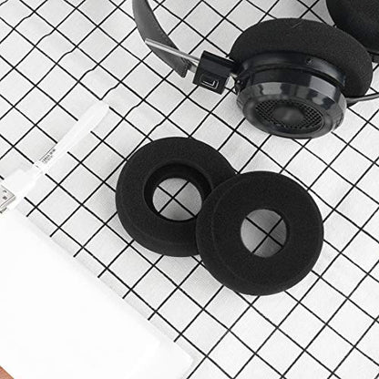Geekria Comfort Foam Replacement Ear Pads for GRADO SR60, SR80, SR125, SR225, M1, M2 Headphones Ear Cushions, Repair Parts with Video Guide (Black)