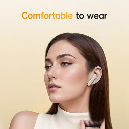 Wireless Earbuds，Mini Headphones，Bluetooth 6.0， ENC Noise Cancelling Ear Buds，30H Battery life with Wireless Charging Case，Sports, running, fitness，Bass Stereo，for phone，Pad Tablet Laptop，Off white - color: Off white
