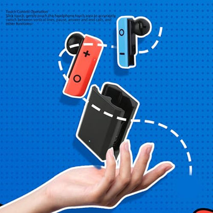 Wireless Earbuds for Games, Bluetooth 5.4 in Ear Earphones with Charging Case, Active Noise Cancelling, Low Latency, Stable Connection, Balanced Sound