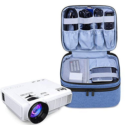 LUXJA Carrying Bag Compatible with DR.J Mini Projector, Blue - color: Blue