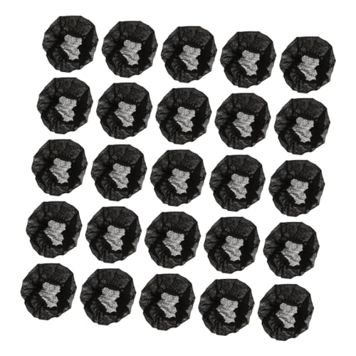 200 Pcs Disposable Microphone Protective Cover Dark Nonwoven - color: Black