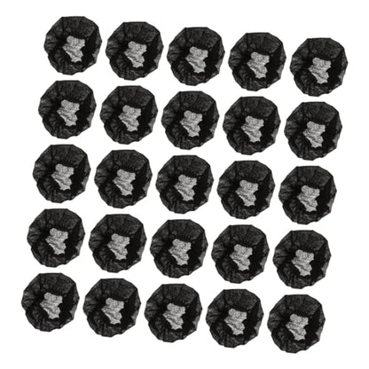 200 Pcs Disposable Microphone Protective Cover Dark Nonwoven - color: Black