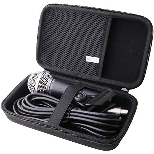 WAIYUCN Hard Carrying Case Compatible with Shure SM58 Pro XLR Dynamic Microphone/PGA48/BETA 58A/PGA58/KSM8 Cardioid Dynamic Vocal Microphone ，Shure Brand Multiple Models of Microphones Case