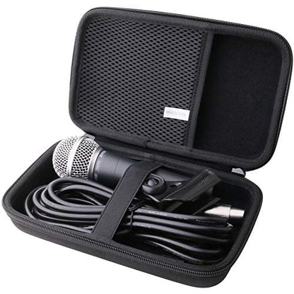 WAIYUCN Hard Carrying Case Compatible with Shure SM58 Pro XLR Dynamic Microphone/PGA48/BETA 58A/PGA58/KSM8 Cardioid Dynamic Vocal Microphone ，Shure Brand Multiple Models of Microphones Case