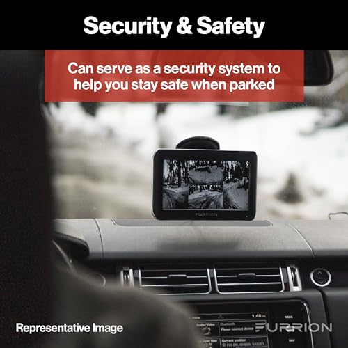 Furrion Vision S Wireless RV Backup Camera System, 4.3" Monitor, FOS43TASF | 2.4GHz Digital Connection, 720 x 480 Resolution, Night Vision, Motion Detection, IP65 Rear Unit, Supports Up to 4 Views - size: 4.3 inch