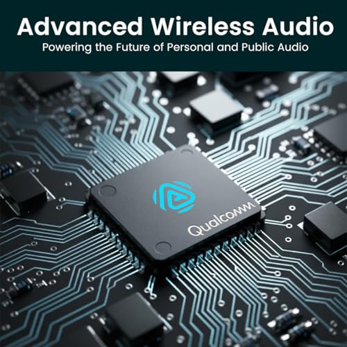 BA210 v2 Auracast Bluetooth Transmitter & JY538 Neckband Speaker | Pre-Paired for TV & Instant Setup | Bluetooth 5.3 & aptX Low Latency | Optical/3.5mm/RCA Inputs | 50H Neckband Playtime