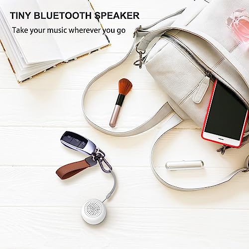 LEICEX Bluetooth Speakers Portable Wireless, Travel Speakers Bluetooth 5.0 Wireless Mini Speaker for Outdoor (White) - color: Tiny-White