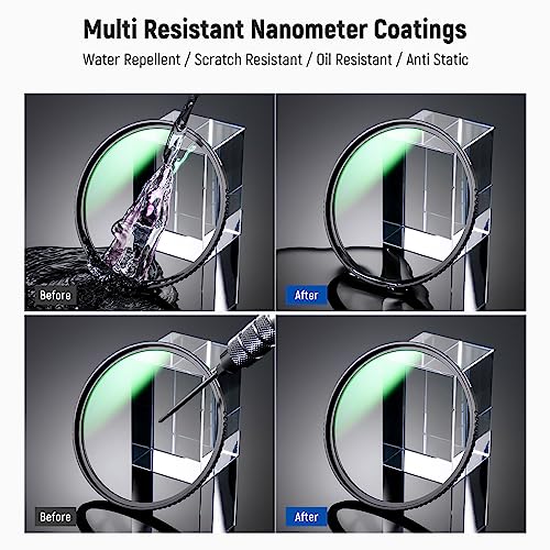 NEEWER 67mm MC UV Protection Filter 24 Layer Multi Resistant Nano Coatings/HD Optical Glass/Water Repellent/Scratch Resistant/Aluminum Alloy Ultra Slim Frame/Ultraviolet Filter - size: 67mm, style: UV