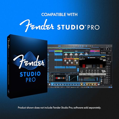 Fender AudioBox GO USB Audio Interface, for Guitarist, Vocalist, or Producer. Includes easy to use software, Fender Studio app, Amp and FX pack to create Studio Quality recordings. PC/Mac | Or Producer. Includes easy to use software, Fender Studio app, Am