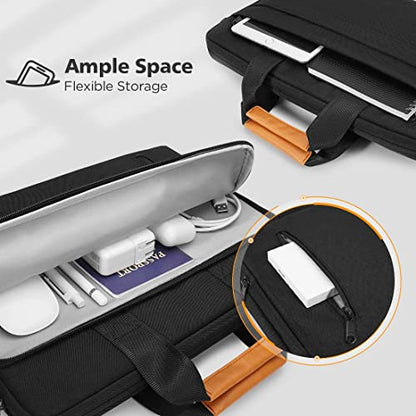 KIZUNA Laptop Bag Case 15.6 Inch Computer Shoulder Sleeve Briefcase for 16" MacBook Pro M1 M2 M3/16 Lenovo IdeaPad Flex 5i/Thinkbook 16+ /15" IdeaPad Gaming 3i/Slim 3i /Dell XPS 15,Black - color: Black, size: 15-15.6 Inch
