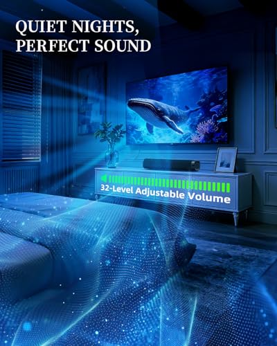 Sound Bar for Smart TV, Sound Bar, Bluetooth Sound bar, with Optical/AUX/HD ARC, Surround Sound Speakers, Surround Sound System for TV/PC/Gaming/Projectors, Wall Mountable PC Soundbar - color: Black