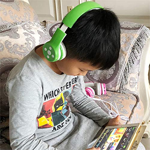 Toddler Headphones Wireless, Bluetooth Kid Headphones for Boys Girls,5 Button Easy use with Sharing Port, Built in Mic for Laptop Phones Computer (bs690 Green) - color: Green new