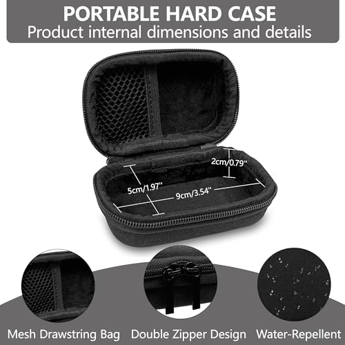 Musiin IEM Earphone Case Compatible with MDREX15AP,YINYOO CCZ Melody | SE215-CL,KZ ZS10 Pro,MEE Audio M6 and most IEM Earphone,Ideal for Live Stage and Studio daily use.