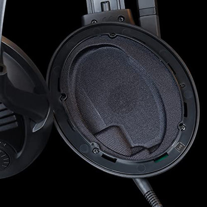 Massdrop x Sennheiser PC37X Gaming Headset — Noise-Cancelling Microphone with Over-Ear Open-Back Design, 10 ft Detachable Cable, and Velour Earpads,Black