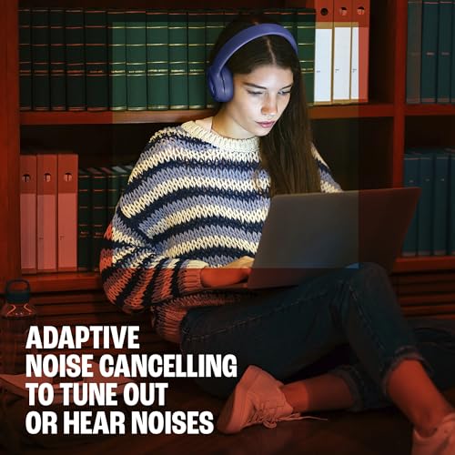 JBL Tune 680NC - Noise Cancelling Headphones - Black | Hi-Res JBL Pure Bass Sound plus Spatial Sound, Adaptive Noise Cancelling with Smart Ambient - color: Black