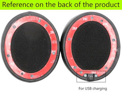 Replacement Ear Pads Compatible with Beats Studio3 Wireless Black - color: Ice/black