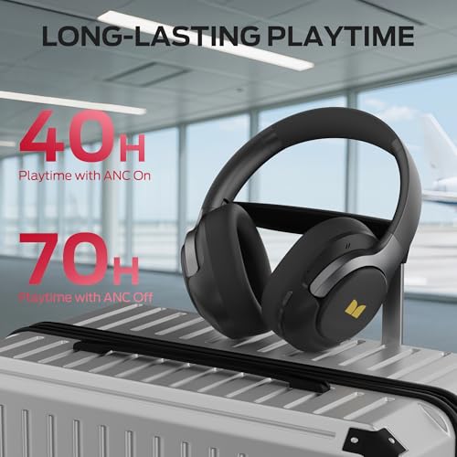 Monster Persona 5th ANC-Wireless Bluetooth Over-Ear Headphones with Microphone, 70H Playtime, Foldable Lightweight Bluetooth 6.0 Headphone for Travel/Office