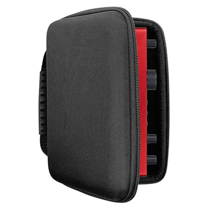 Musiin Audio Interface Case Compatible with Focusrite Scarlett 2i2 4th Gen | KORG NTS-3 kaoss pad kit,Roland AIRA Compact P-6,S-1,T-8,Carrying Bag with Handle,Mesh Pocket and Dual Zippers(Black) - color: Black
