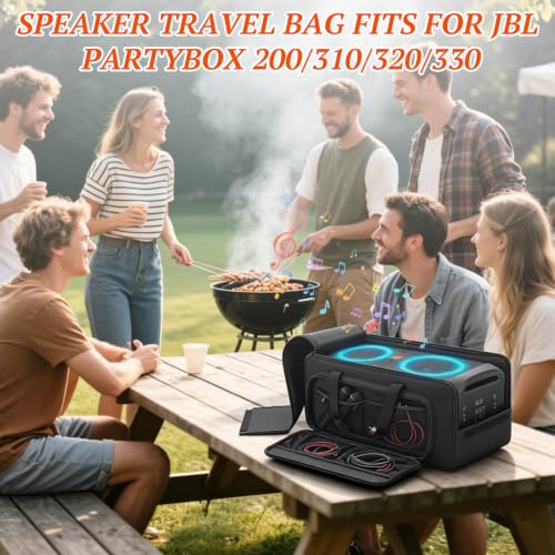 Speaker Carrying Case Compatible with JBL Party Box 310/320/330 | Portable Speaker Travel Tote Bag Fits for JBL PartyBox 310/320/330 for Outdoor - size: For JBL 200/310/320/330