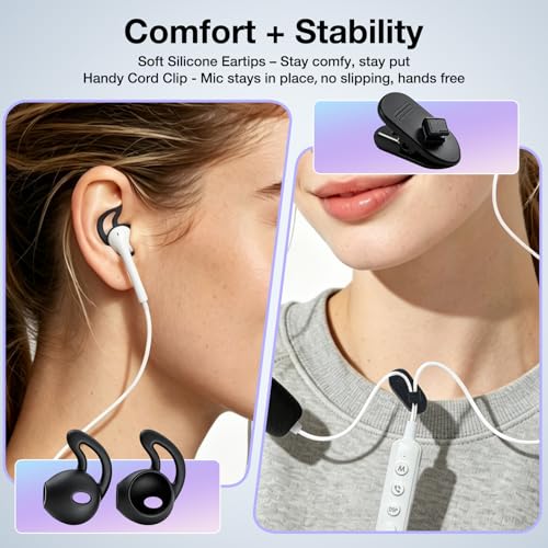 KM08 Live Streaming & Karaoke Headset with Mic, Voice Changer Sound Effects | Built-in Sound Card Voice Changer Effects, In-ear Monitoring Hear Yourself, Plug & Play Ready for TikTok YouTube Podcasting