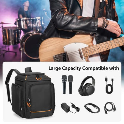 Backpack Compatible with Bose S1 Pro/S1 Pro+ All-in-One PA Speaker | Portable Bluetooth Speaker Carrying Bag, Shoulder Straps, Thick Padded Lining, Music Party & Performance