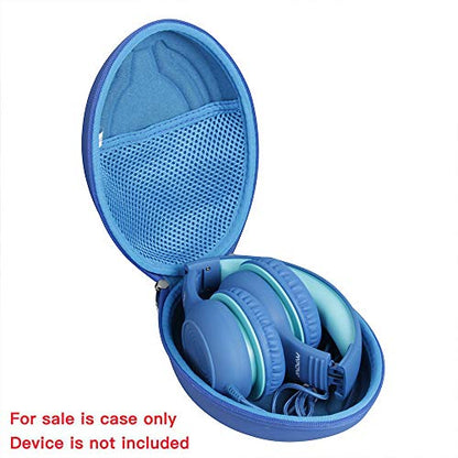 Hermitshell Hard Travel Case for MIDOLA Kids Headphones Bluetooth 5.4 Wireless Over-Ear Foldable Headset (Only Case) (Blue) - color: Blue