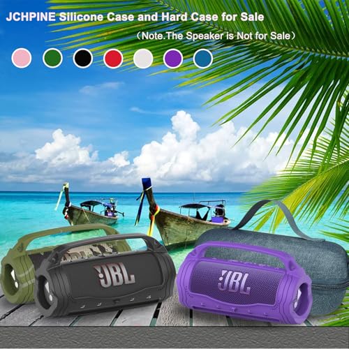 JCHPINE Silicone Cover and Carrying Case for JBL Flip 7 Portable Speaker - color: Blue