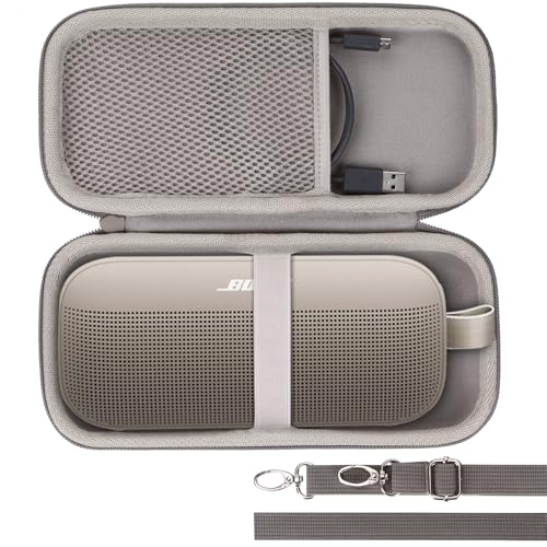 Lebakort Hard Case Compatible with Bose SoundLink Flex 2nd Gen/Bose SoundLink Flex Portable Speaker, Sandstone Case - color: Sandstone Case