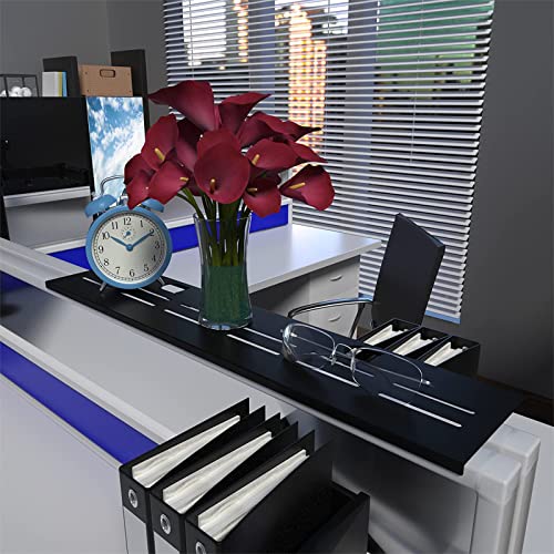 No Drill TV Top Shelf 24 inch Wide Monitor Top Mounting Bracket Platform Holds Speaker, AV Receiver, Media Box, Game Console and More - size: 24 inch