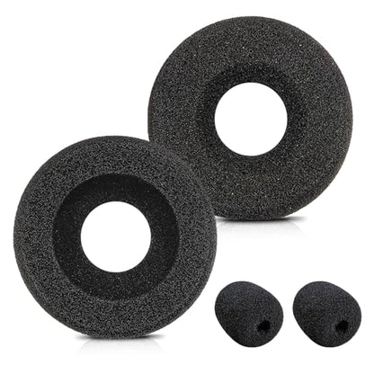 Plantronics Headset Ear Cushions Foam Replacement Ear Pad (2 Pack) | Headphone Earpads for Plantronics Blackwire C320 3320 3210 3220 HW251N HW261N HW510 HW520 Jabra PRO 930 Office Phone Headset