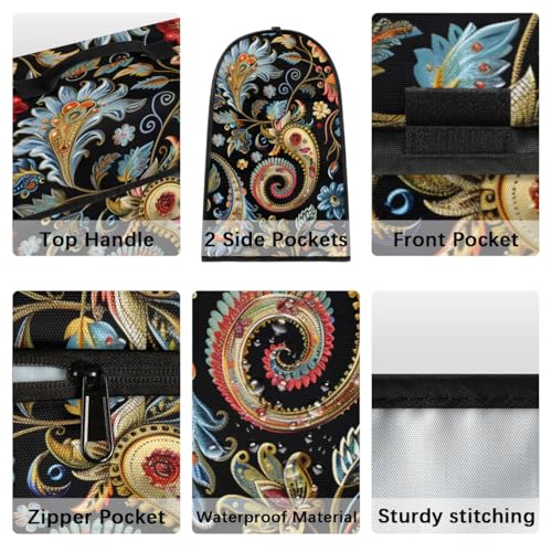 Kitchen Aid Mixer Cover Compatible with 6-8 Quarts, Paisley Stand Mixer Cover, Dust Cover with Zipper Pocket, Kitchen Aid Mixer Accessories, Kitchen Appliance Organizer Bag - color: Paisley