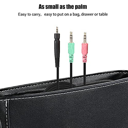 Gaming Headphone Cable, 3.5mm Audio Cable, 4.3ft Headphone Replacement Cable Compatible with Sennheiser G4ME ONE PC 373D PC37X GSP350 500 600 Aux Cord Wire (Phone Version) (Pack of 2) - size: PC version (Pack of 2)