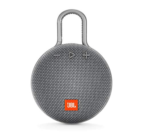 JBL CLIP 3 - Waterproof Portable Bluetooth Speaker - Gray (Renewed) - color: Gray