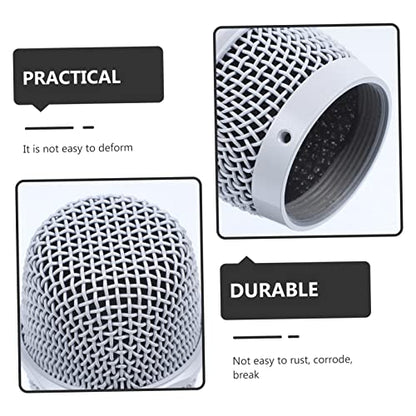 Wireless Microphone Steel Mesh Head Microphone Grill for Mic Pop Filter