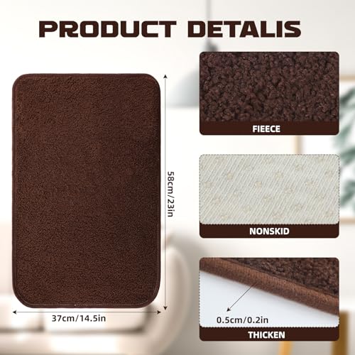 Frienda 2 Pieces Recliner Headrest Covers Sofa Headrest Protector for Recliner Chair Couch Furniture Non Slip for Living Room(Coffee) - color: Coffee