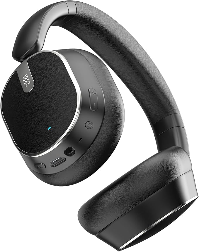 Over Ear Wireless Headphones with 120H Playtime, Hi-Res Audio, Deep Bass, Memory Foam Ear Cups