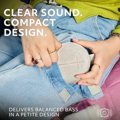 Ultimate Ears MINIROLL Ultra-Portable Waterproof Speaker - Sand | Ultra-Portable, Balanced Bass, Dustproof, 131 ft (40 m) Range - color: Sand