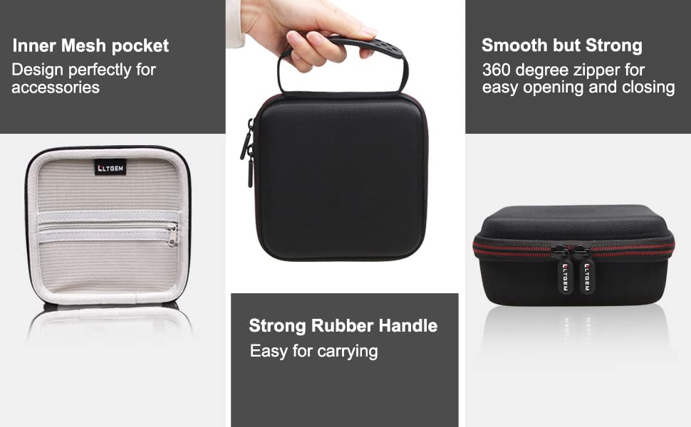 LTGEM EVA Hard Case for 2022 Apple TV 4K Wi‑Fi with 64GB Storage (3rd Generation) - Travel - Protective Carrying Storage Bag