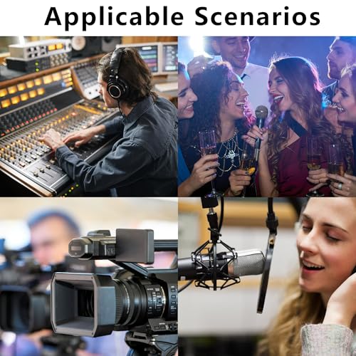 Adjustable Angle 4-Pin XLR Cable Connector 90 Degree Right Angle XLR 4 Pin Female Plug Connectors Mic Cable Plug Audio Adapter for Microphone,Mixers,Black
