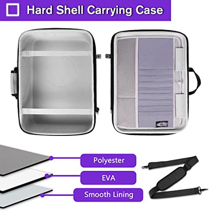 YOREPEK Hard Shell Travel Carrying Case Compatible with PS5, PS5 Pro | Travel Protective Bag Suitable for Playstation 5 Digital Edition, Console, Controllers, Headset and Gaming Accessories, Grey