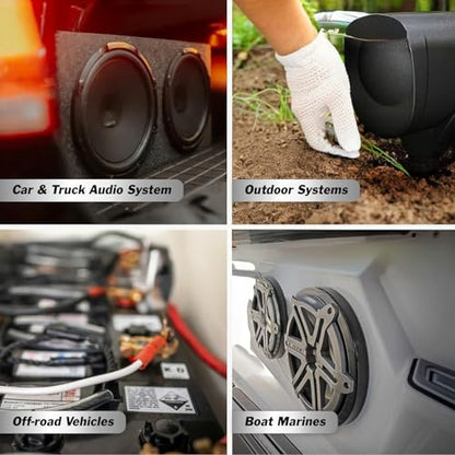 Speaker Cable - 14 Gauge AWG (100ft - White) - White Speakers Wire Cable - Speaker Wire for Outdoor, Automotive, and Marine