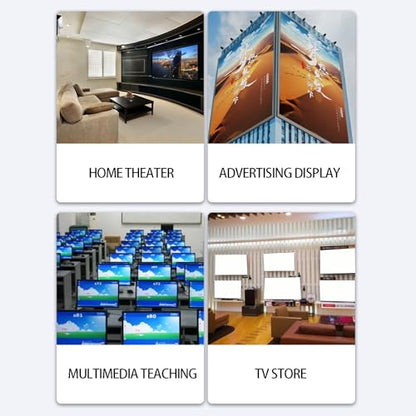 4x1 S Video and RCA Switcher, 4 Input 1 Output Audio Video Switch Selector Box for Game Consoles DVD Players, 720P Metal Shell Manual Push Button Switcher