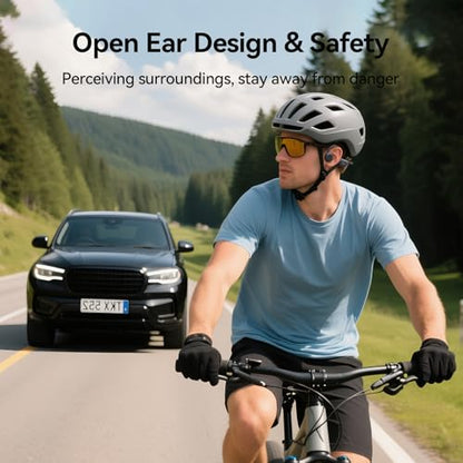 NANK Bone Conduction Headphones, Runner4 Swimming Headphones IP68 Open Ear | Wireless Bluetooth 5.4 Earphones, 16GB MP3 Memory, Underwater Sport Waterproof Earbuds for Swimming Running Cycling Fitness