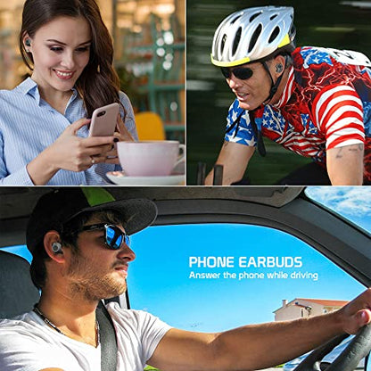Wireless V5.3 Bluetooth Earbuds Compatible with Samsung Galaxy Z Fold 5 IPX6 Super Bass Plus 24Hrs Charging Travel Case for in-Ear Headphones