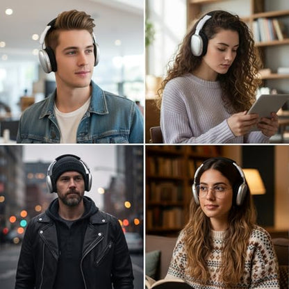 3 PCS Headphone Headband Covers, 1 PCS Headphone Band Cover with Zipper and 2 Pairs Elastic Headphones Covers for Men Women Studying Sports Gaming Gym, Black