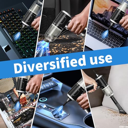 IFTHFOUR Compressed Air Duster-Vacuum Keyboard Cleaner-Air Blower 3-in-1-Electric Air Dusters-Replace Compressed Air Cans for PC,Computer Keyboard,Car Dusterpc Cleaning